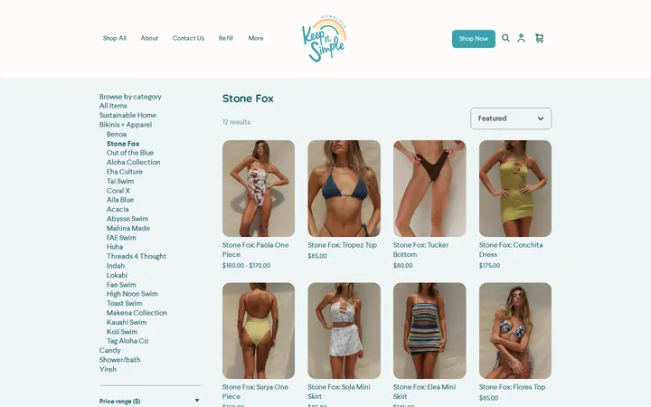 /shop/stone-fox/KMA2BSKZNAKYU4HNLYXO7CHQ — Keep it Simple Honolulu Zero Waste