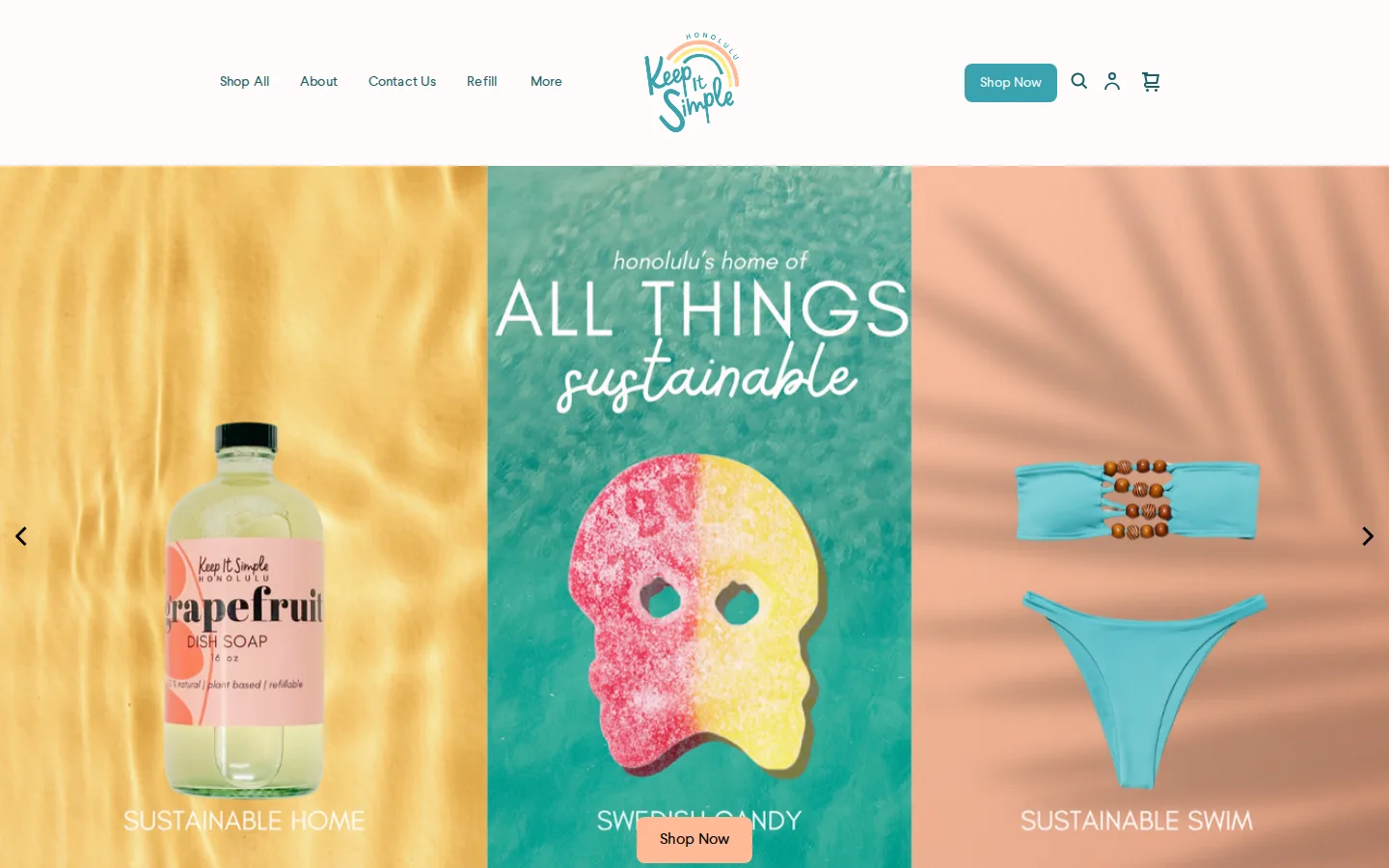 Captured website of Keep it Simple Honolulu Zero Waste