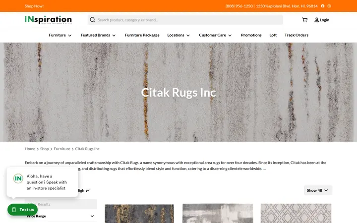 /shop/furniture/brand/citak-rugs-inc — INspiration Interiors