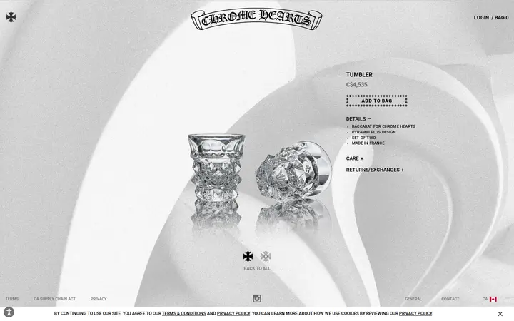 /baccarat/tumbler/174132CRYXXX015.html — Chrome Hearts HONOLULU