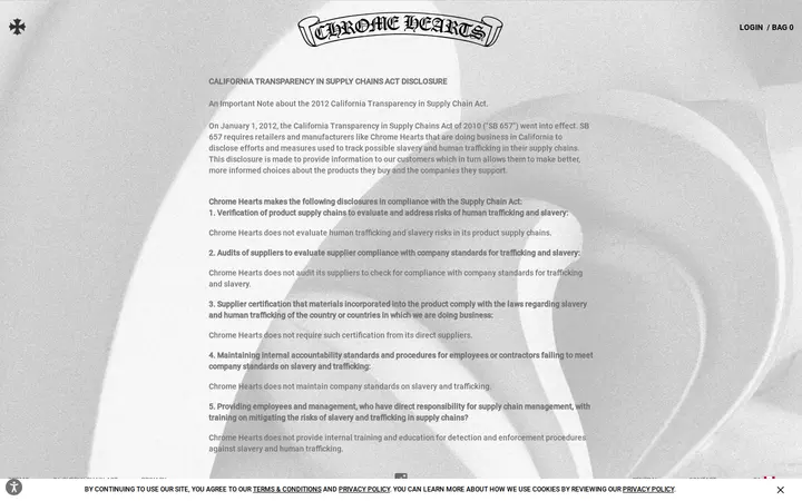 /disclosure.html — Chrome Hearts HONOLULU