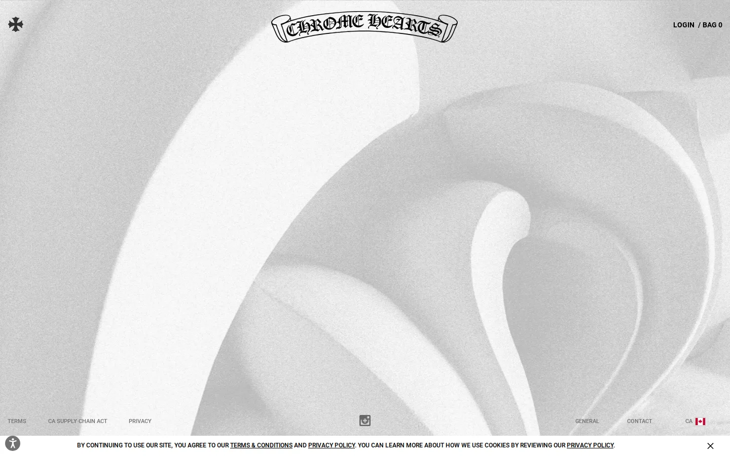 Captured website of Chrome Hearts HONOLULU