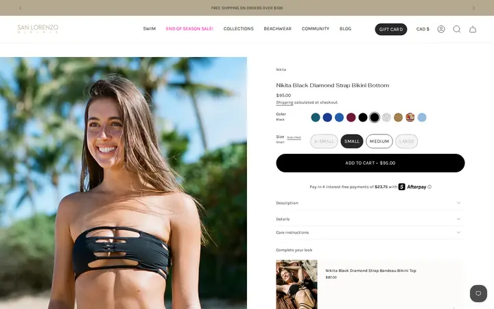 /collections/shop-all-sale/products/nikita-black-diamond-strap-bikini-bottom — San Lorenzo Bikinis Waikiki