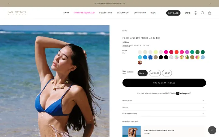 /collections/shop-all-sale/products/nikita-blue-bra-halter-bikini-top — San Lorenzo Bikinis Waikiki