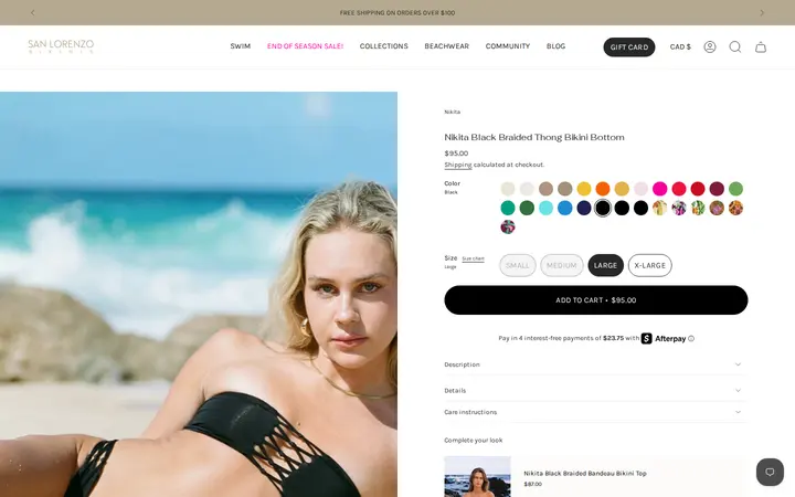 /collections/shop-all-sale/products/nikita-black-braided-thong-bikini-bottom — San Lorenzo Bikinis Waikiki
