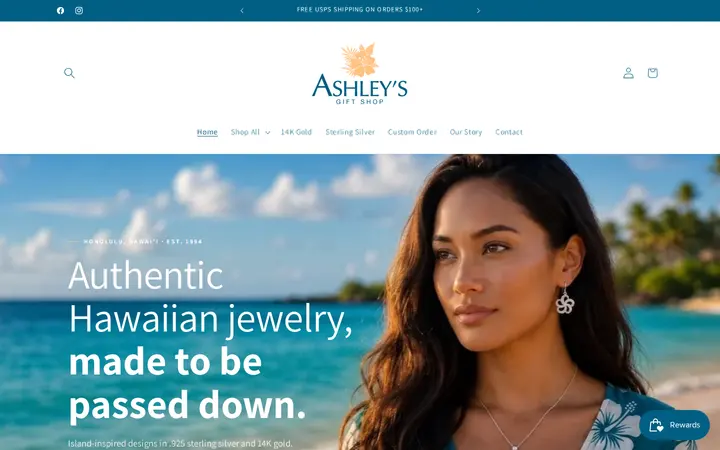 Homepage — Ashley's Gift Shop Hawaii