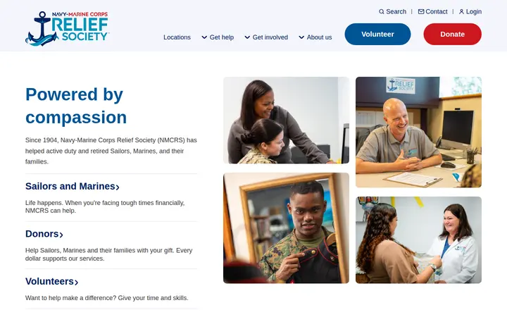 Website of Thrift Shop-Navy Marine Corps Relief Society