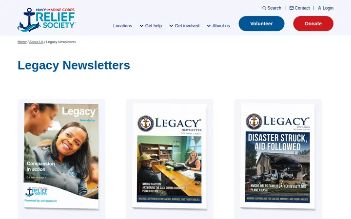 /about-us/legacy-newsletters — Thrift Shop-Navy Marine Corps Relief Society