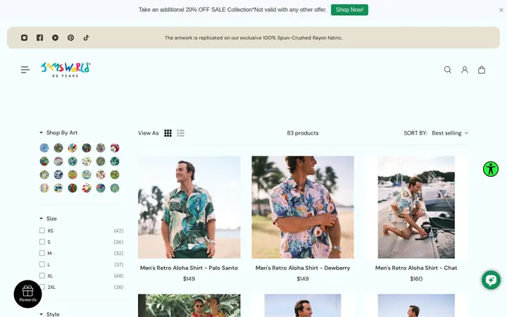 /collections/aloha-shirts — Jams World Factory Store & Corporate Office