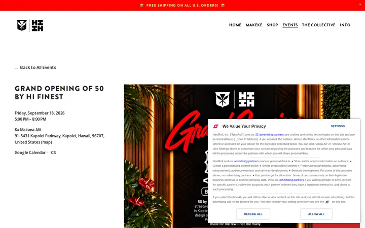 /events/grand-opening-of-50-by-hi-finest — Hawaii's Finest Clothing