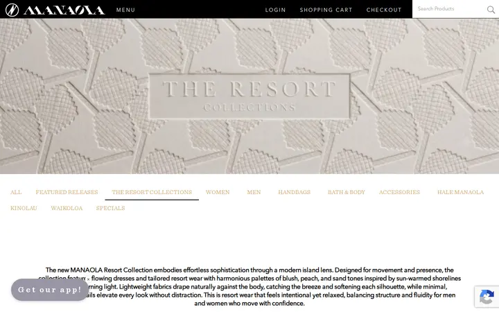 /resort-collection — MANAOLA