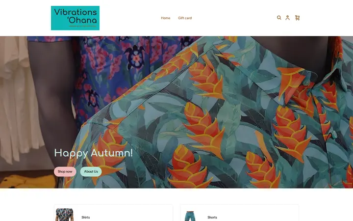 Website of Vibrations 'Ohana