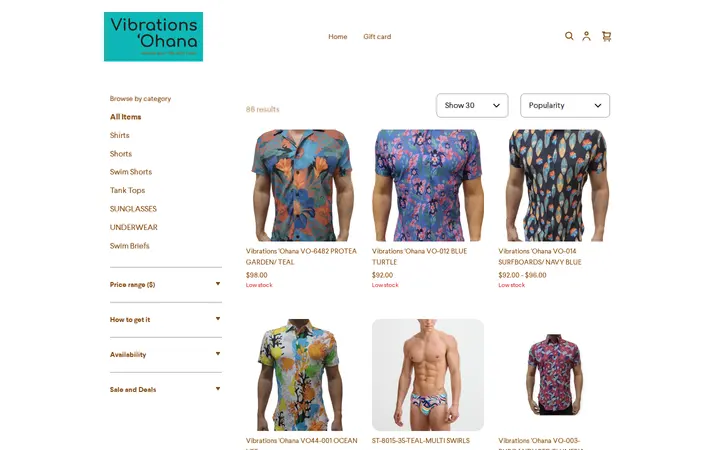 /s/shop — Vibrations 'Ohana