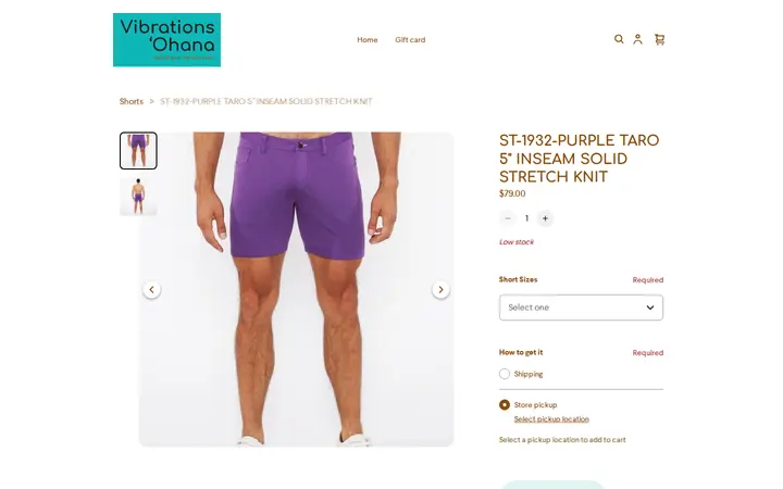 /product/st-1932-purple-taro-5-inseam-solid-stretch-knit/XLVUMGMB22CJQYGMOQFCSHYP — Vibrations 'Ohana