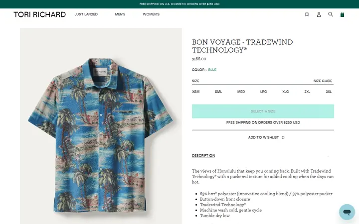 /collections/shop-all-mens/products/bon-voyage-short-sleeve-shirt-tradewind-technology — Tori Richard - Outrigger Waikiki