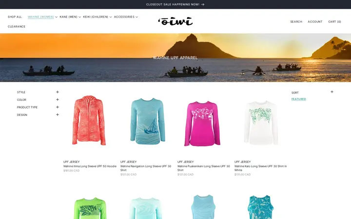 /collections/wahine-upf-apparel — Oiwi Ocean Gear