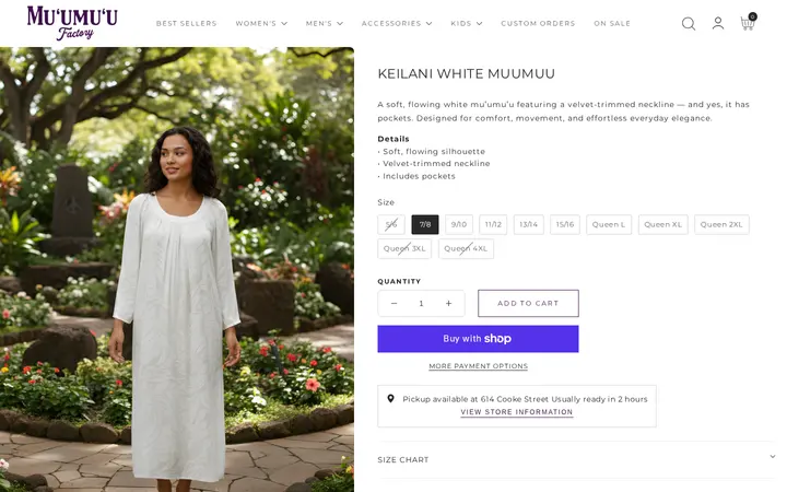 /products/white-1090t — T&L Muumuu Factory