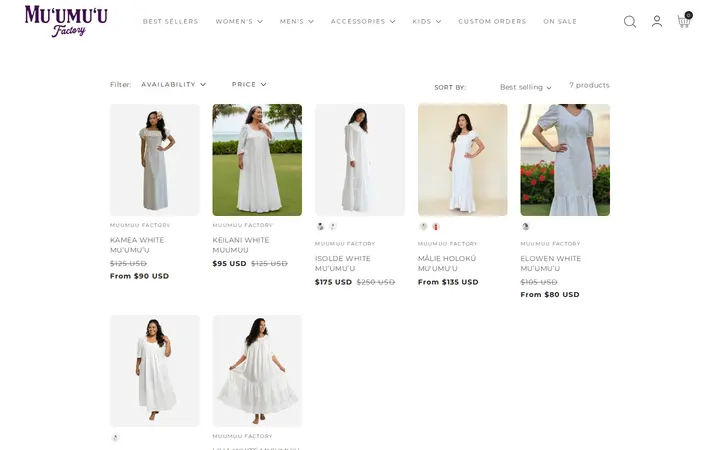 /collections/white-on-white — T&L Muumuu Factory