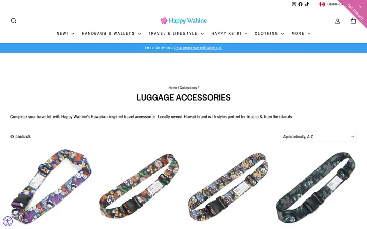/collections/luggage-accessories — Happy Wahine