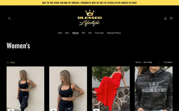 /collections/womens — Blessed Lifestyle