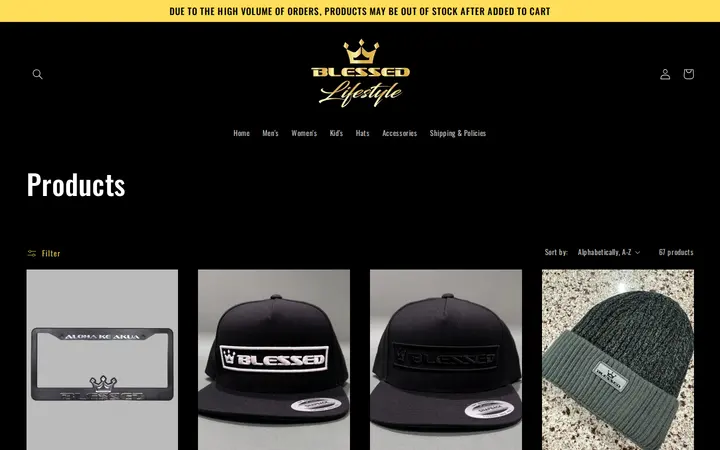/collections/all — Blessed Lifestyle