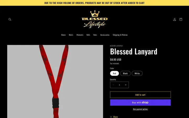 /products/lanyard — Blessed Lifestyle