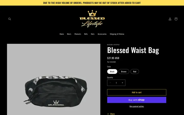 /products/waist-bag — Blessed Lifestyle