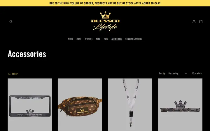 /collections/accessories — Blessed Lifestyle