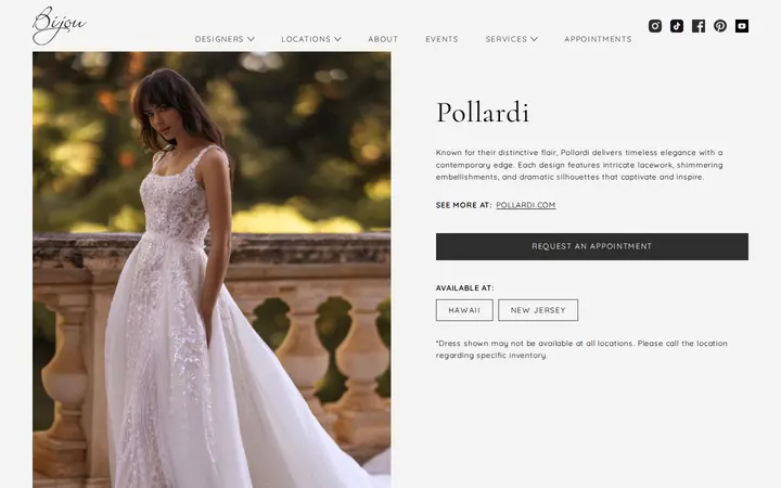 /designer/pollardi — Bijou Bridal & Special Occasion