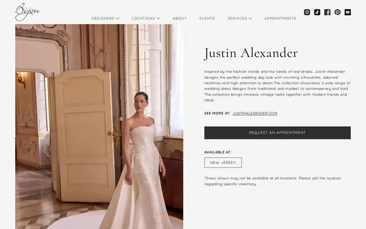 /designer/justin-alexander — Bijou Bridal & Special Occasion