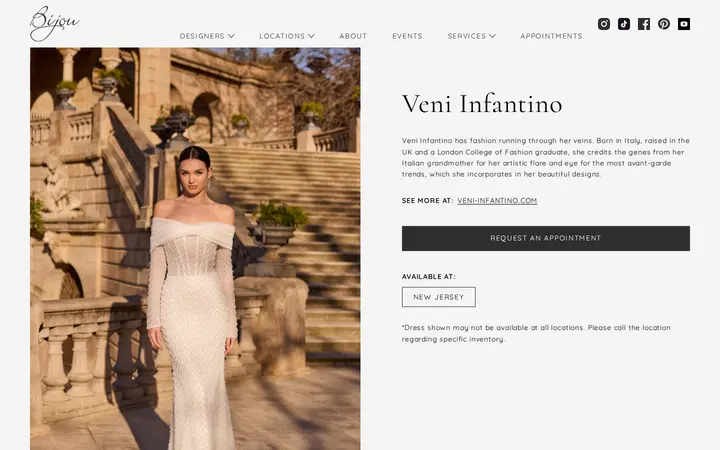 /designer/veni-infantino — Bijou Bridal & Special Occasion