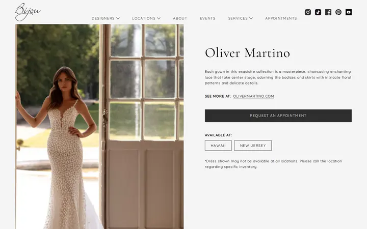/designer/oliver-martino — Bijou Bridal & Special Occasion