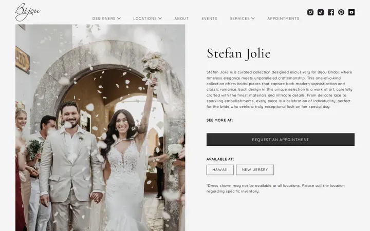 /designer/stefan-jolie — Bijou Bridal & Special Occasion