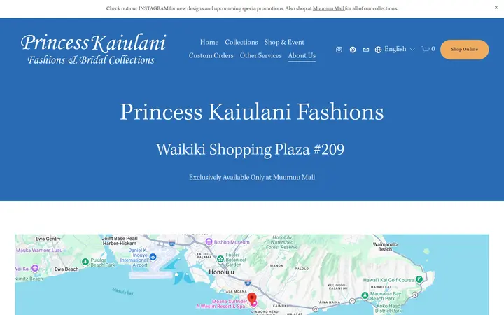 /location — Princess Kaiulani Fashions