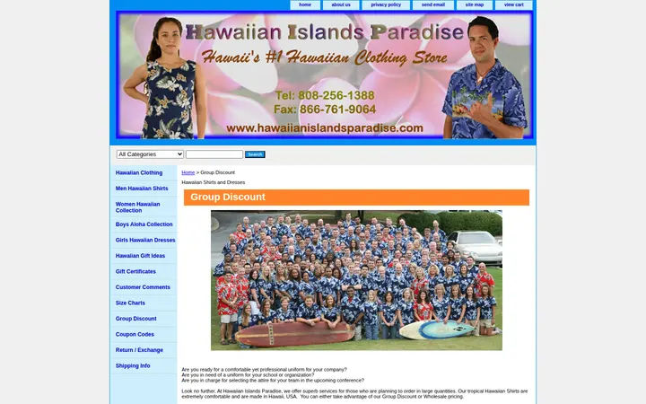 /groupdiscount.html — Hawaiian Islands Paradise