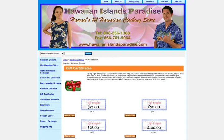 /gice.html — Hawaiian Islands Paradise