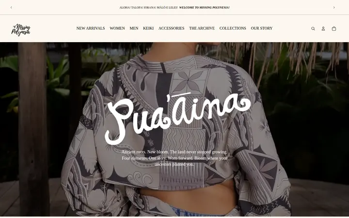 /collections/puaina — Missing Polynesia