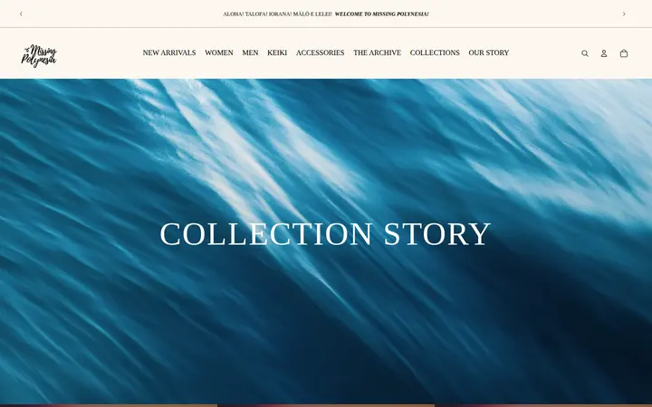 /pages/collection-story — Missing Polynesia
