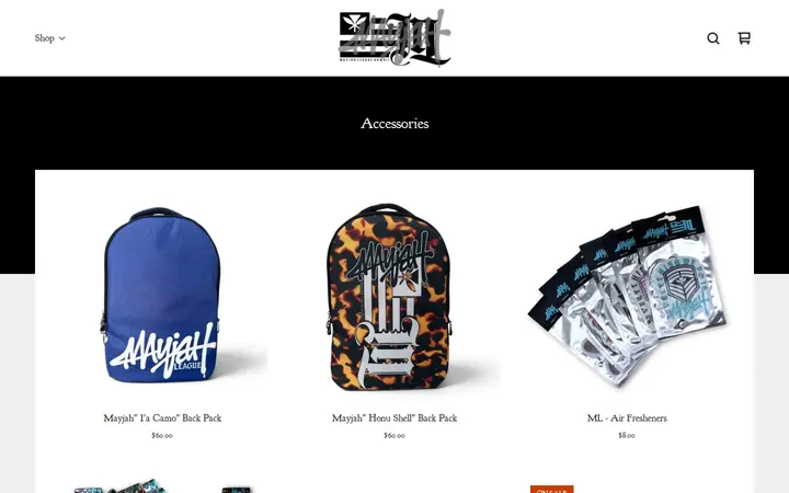 /category/accessories — Mayjah League Clothing