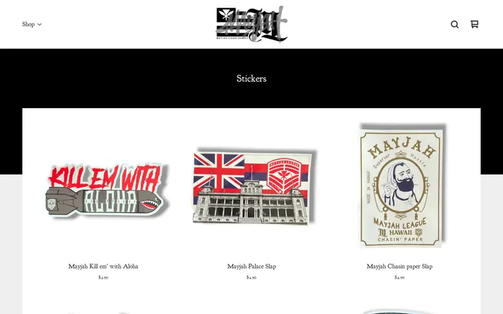 /category/stickers — Mayjah League Clothing
