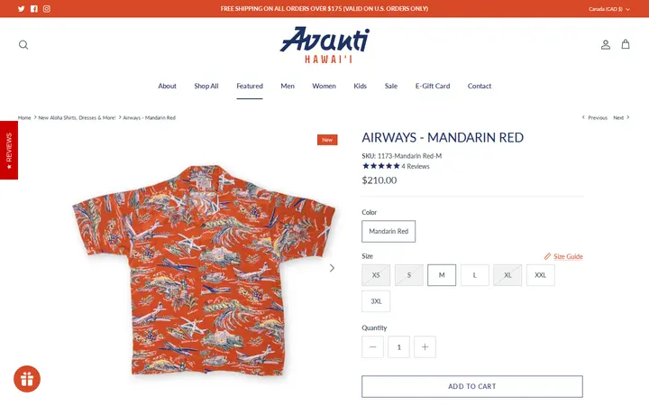 /en-ca/collections/new-arrivals/products/airways-aloha-shirt-mandarin-red — Avanti Hawaii