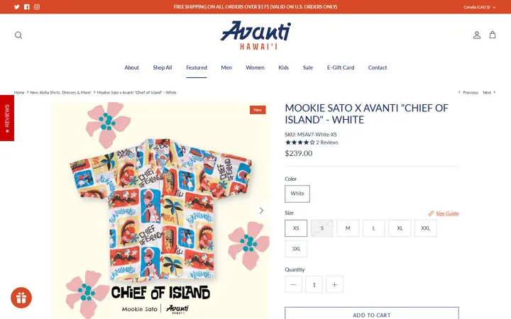 /en-ca/collections/new-arrivals/products/mookie-sato-x-avanti-chief-of-island-white — Avanti Hawaii