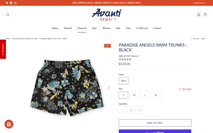 /en-ca/collections/new-arrivals/products/paradise-angels-swim-trunks-black — Avanti Hawaii