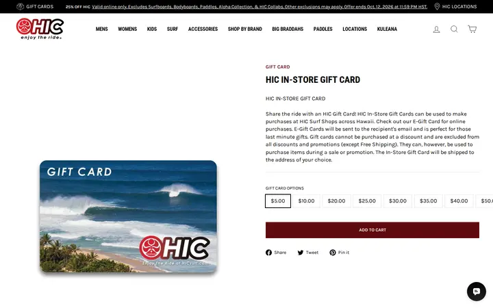 /collections/accessories-gift-cards/products/hic-physical-gift-card — HIC Ka Makana Ali‘i
