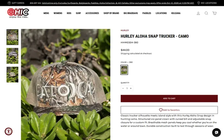 /collections/mens-accessories/products/aloha-snap-trucker-5 — HIC Ka Makana Ali‘i