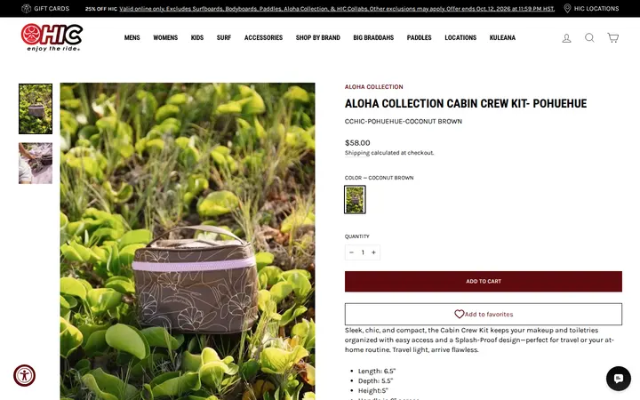 /collections/aloha-collection-bags/products/aloha-collection-x-hic-cabin-crew-kit-hic-pohuehue — HIC Ka Makana Ali‘i