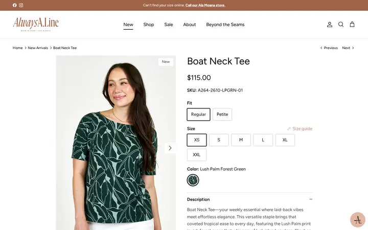 /collections/new-arrivals/products/boat-neck-tee-23 — Always A.Line
