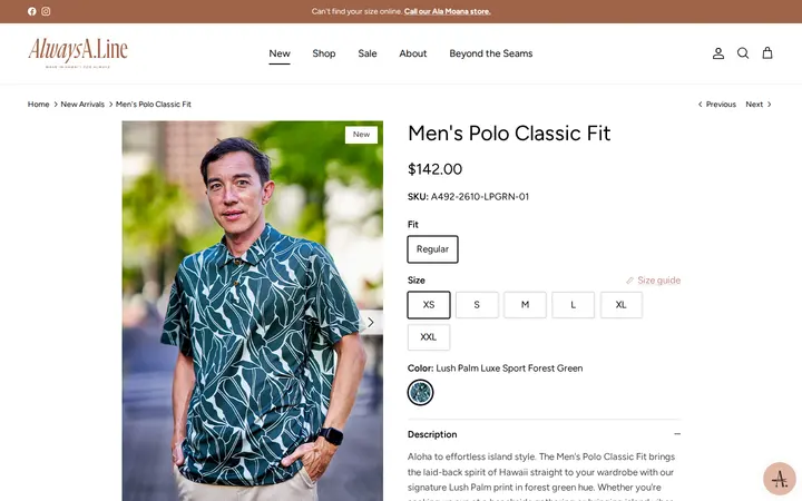 /collections/new-arrivals/products/mens-polo-classic-fit-9 — Always A.Line