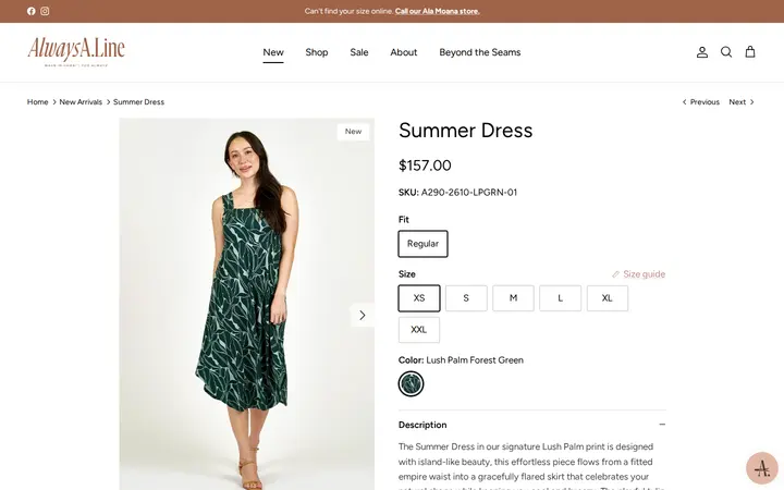/collections/new-arrivals/products/summer-dress-16 — Always A.Line