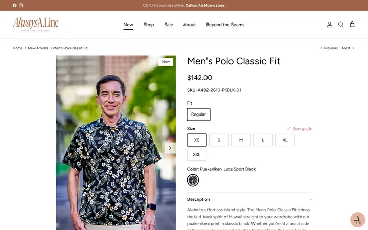 /collections/new-arrivals/products/mens-polo-classic-fit-10 — Always A.Line
